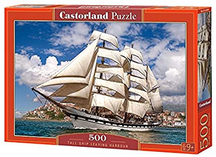 Cuy Games - 500 PIEZAS - TALL SHIP LEAVING HARBOUR -