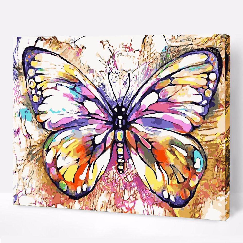 CUADRO PINTURA AL OLEO - HERMOSA MARIPOSA 40X50 - Cuy Games, image size:1000x1000