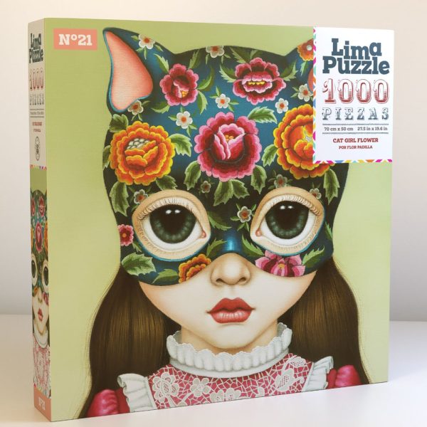 Cuy Games - 1000 PIEZAS - CAT GIRL FLOWER -