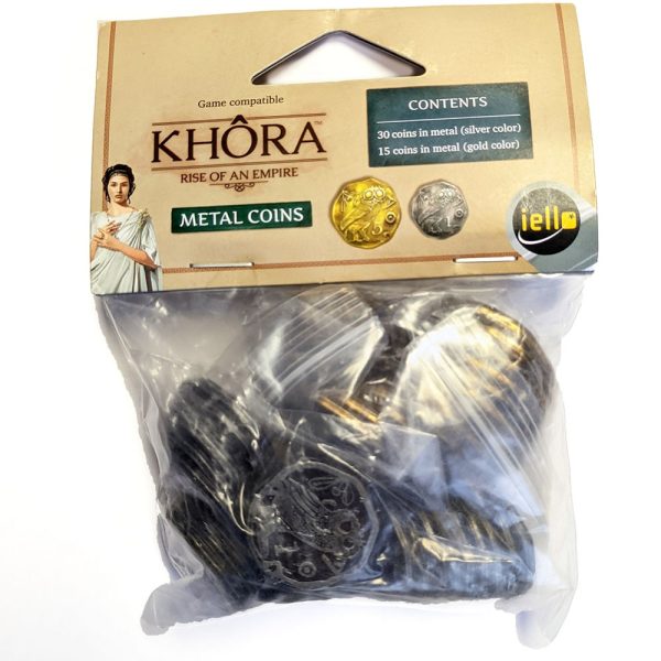 Cuy Games - KHORA: METAL COINS FOR BOARD GAME -