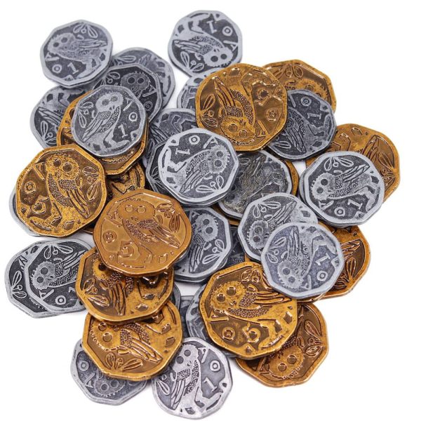 Cuy Games - KHORA: METAL COINS FOR BOARD GAME -