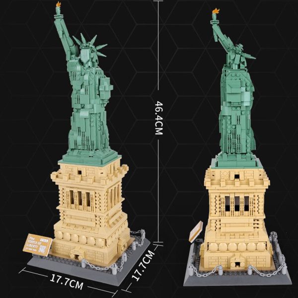 Cuy Games - CONSTRUCCION DE BLOQUES - 1577 PIEZAS - STATUE OF LIBERTY -