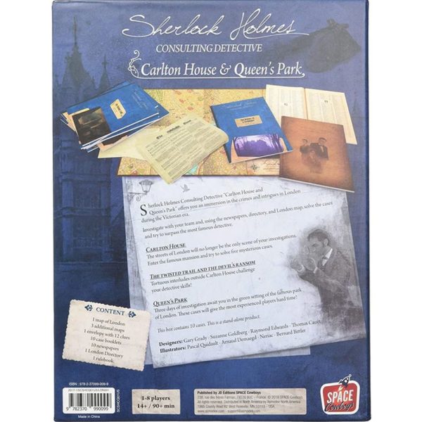 Cuy Games - SHERLOCK HOLMES: CARLTON HOUSE & QUEENS PARK -