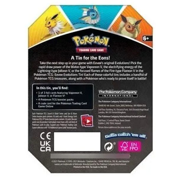 Cuy Games - POKEMON - POKEMON EEVEE EVOLUTION TIN (LATA) -