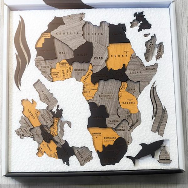 Cuy Games - PUZZLE MAPA MUNDI - G - BLACK -