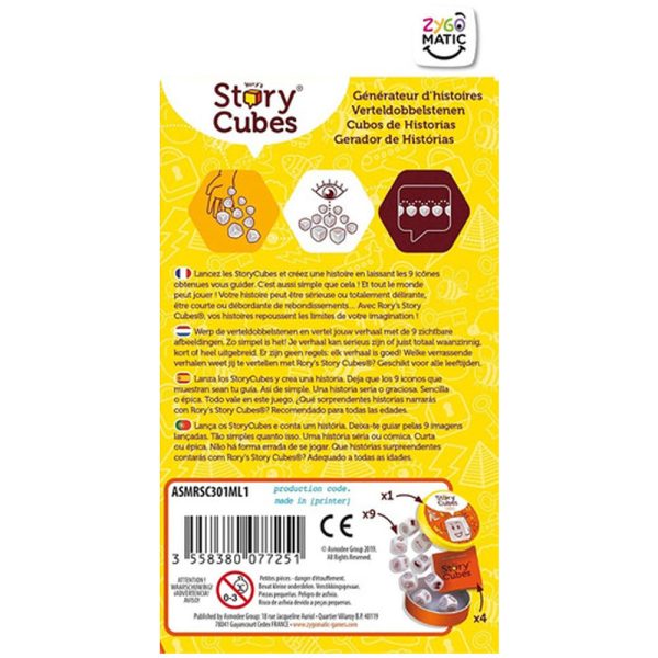 Cuy Games - STORY CUBES ECOPACK CLASICO -