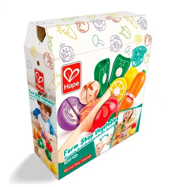 E3181 SET DE VEGETALES DE MADERA PARA CORTAR