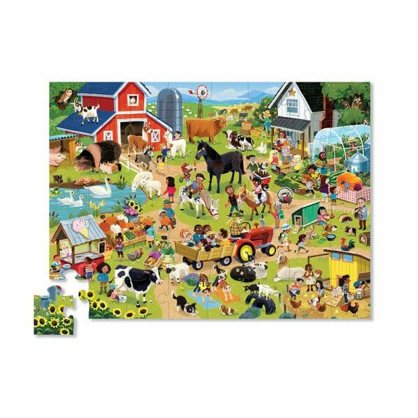 Cuy Games - 48 PIEZAS PUZZLE DAY AT THE FARM -