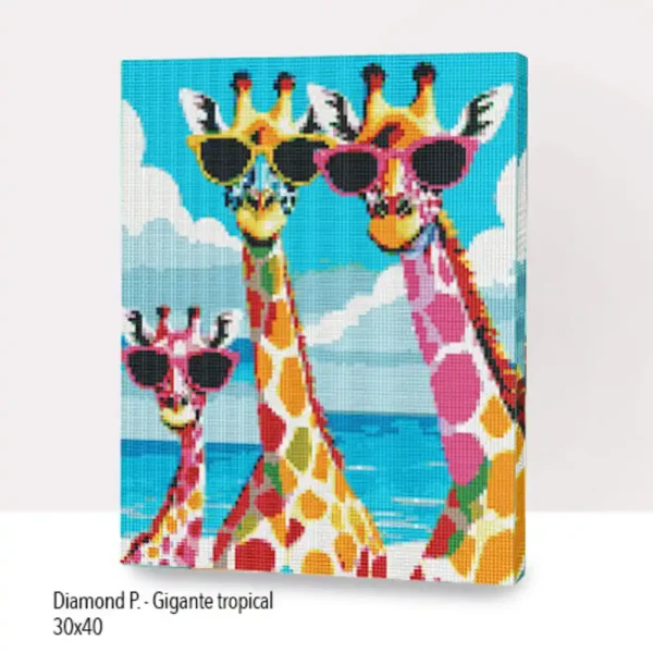 GIGANTE TROPICAL LIENZO DIAMOND 30X40