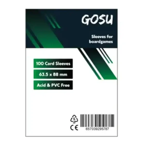 GOSU - FUNDA 63.5X88MM 102 UNT - PREMIUM FOR BOARDGAMES