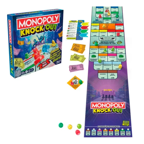 Cuy Games - MONOPOLY JUEGO DE MESA KNOCKOUT -