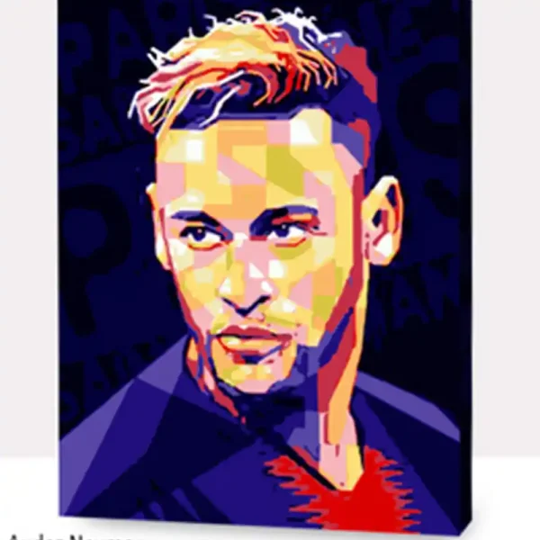 AUDAZ NEYMAR CUADRO PINTURA AL OLEO 30X40