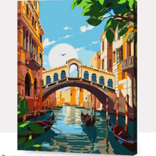 DESTINO VENECIANO CUADRO PINTURA AL OLEO 40X50